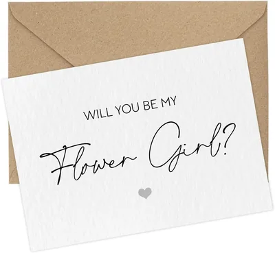 Flower Girl Proposal Card