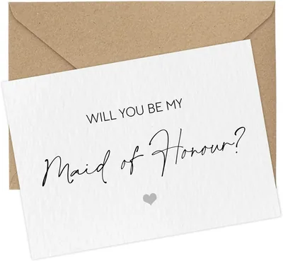 Maid of Honour Proposal Card - Will You Be My Maid of Honour?