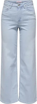 ONLY ONLMADISON Damen Weite-Bein-Jeans Hohe Taille Weite Beine