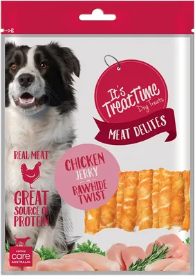 It's Treat Time Meat Delites Chicken Twist Sticks 100G Best Deal