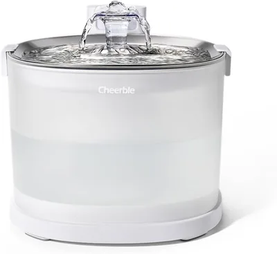 Cheerble E1+ 自動猫用水飲み器 磁気式給水パンプルレス・コードレス / 2モード / 電気漏れ防止 / スマート