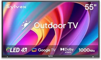 SYLVOX 55" QLED Outdoor TV - 4K Google TV