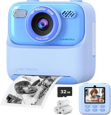 Upgrade Kids Camera 5% Off - Instant Print Digital Camera
