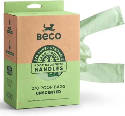 Beco Strong Poop Bags - Large 270 Loose Pack with Dispenser Best Deal
