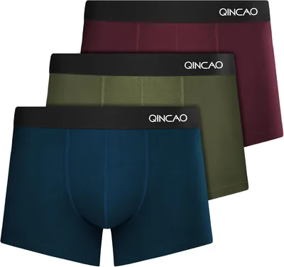 QINCAO Męskie bokserki, opakowanie 3 sztuki - Najlepsza oferta