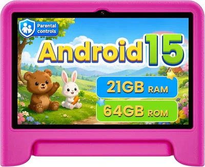 Android 15 Kids Tablet 10.1" Pink