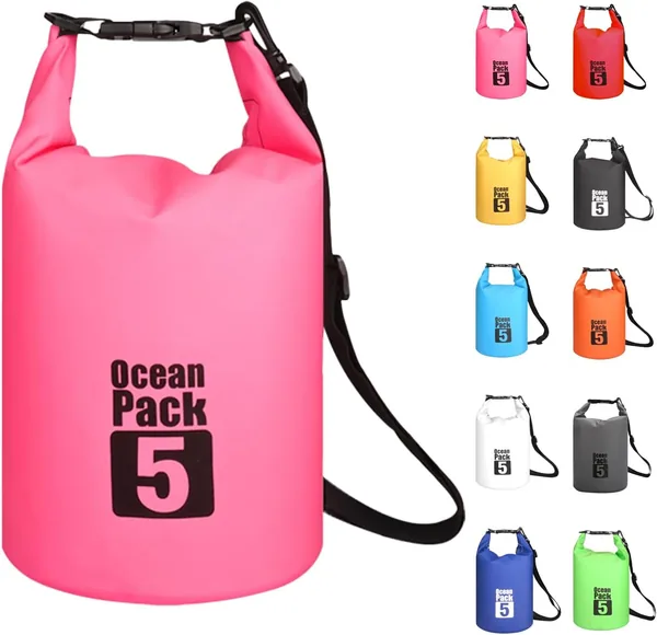 MORAINJAY 2025 Waterdichte Tas, 2L/5L/10L/15L/20L/30L Draagbare Pakketzak met Verstelbare Schouderriem - Best Deal