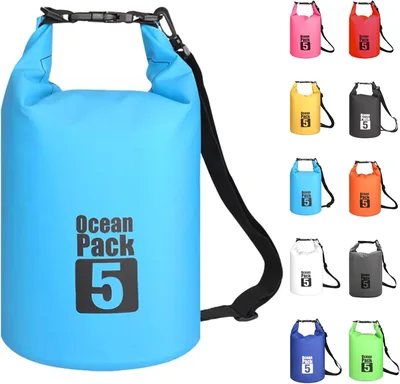 MorinJay 2025 Waterdichte Tas, 2L/5L/10L/15L/20L/30L Waterdicht Verpakkingstas met Aanpasbare Schoudergordels - Best Deal
