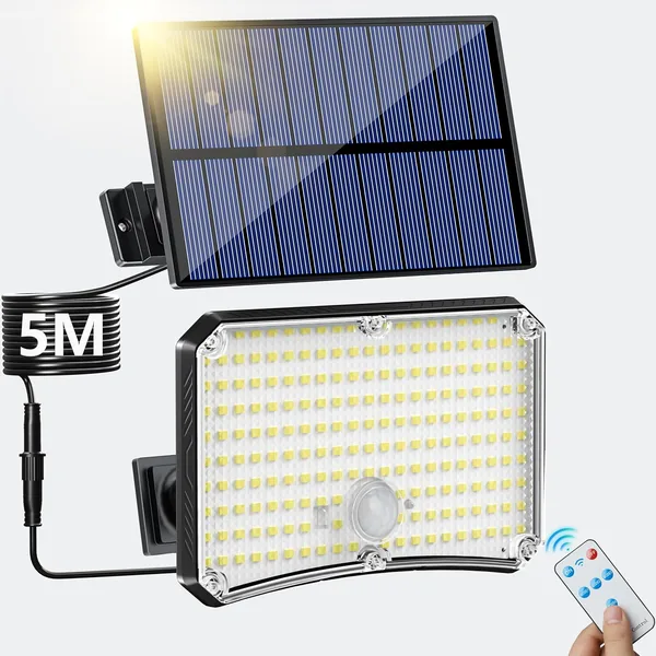 Outdoor Solar Lamp - 200 LED Outdoor Solar Light with Motion Sensor