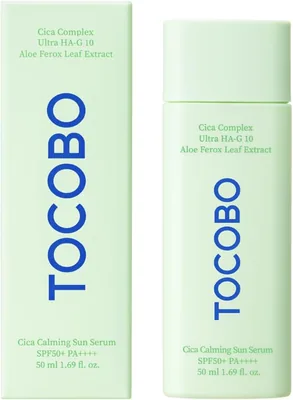TOCOBO Cica Calming Sun Serum SPF50+ PA++++ 50 ml Protector Solar Facial Calmante e Hidratante