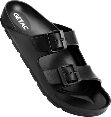Getac CHANCLAS MUJER, Sandalias Hombre Eva con Suela Gruesa Antiderrapante Pantuflas Unisex, Doble Broche Ajustable Secado Rápido - Mejor Oferta