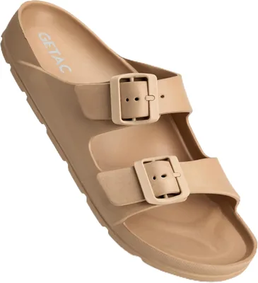 Getac CHANCLAS MUJER, Sandalias Hombre EVA con Suela Gruesa Antiderrapante Pantuflas Unisex, Doble Broche Ajustable Secado Rápido - Mejor Oferta