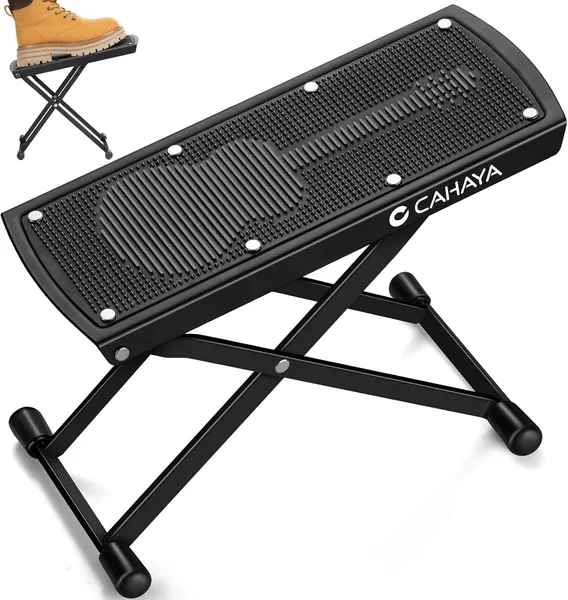 Support de pied pour guitare CAHAYA 6 niveaux réglables Antidérapant Portable Pliable Max Charge 70kg - 8% Off