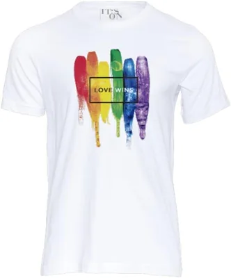 Playera LGBT de Orgullo y Diversidad Acuarela Love Wins, Arcoiris, Pride, Rainbow - Mejor Precio