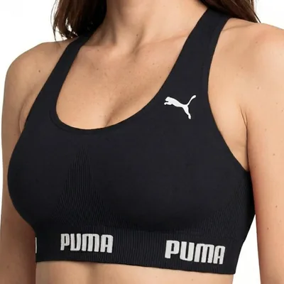 Top Puma Feminino Esportivo Poliamida Academia Nadador Sem Bojo Original - Melhor Preço