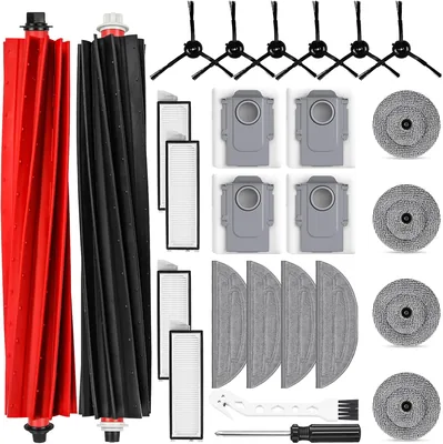 Roborock S8 MaxV Ultra - 33% Off: 26 Accessori, 2 Borster, 4 Vaktsakor, 4 Reinigingslappor och 4 Windskärp