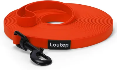 Loutep Biothane Long Line Dog Lead - 3m/5m/10m/15m/20m