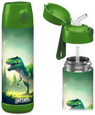Jarlson Charli Bottiglia Termica da Bambini 500 ml con Strofinaccio - Acciaio Inossidabile - Per Ragazze