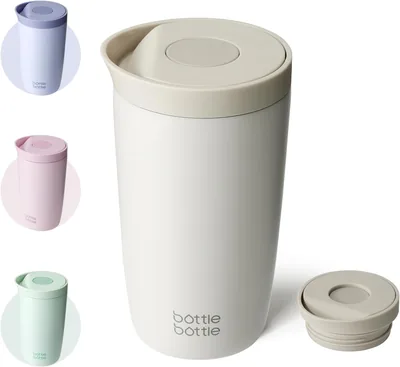 BOTTLE Insulated Travel Mug 350ml Stainless Steel Keep Hot/Cold 8hr