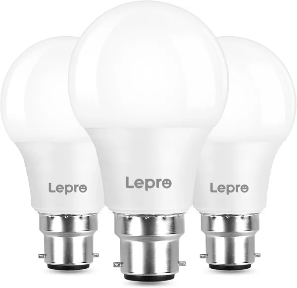 Lepro Bayonet Light Bulb, 60W Equivalent, Warm White 2700K, 8.5W 806lm B22 LED Bulb