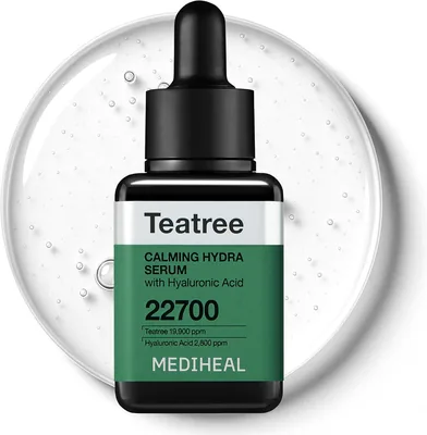 MEDIHEAL 公式 ティーツリー カーミング セラム 1.4fl oz (40ml) | 茶樹鎮静保湿セラム ヒアルロン酸 美容液 肌荒れ