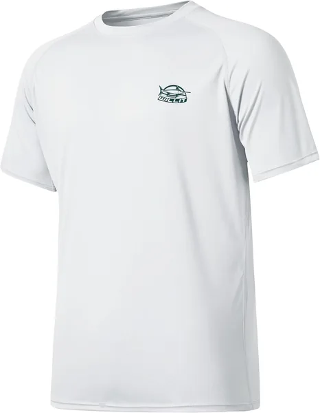 WILLIT Men's Rashguard Swim Shirt Short Sleeve UPF 50+ Sun Protection Shirt SPF Quick Dry Water Shirt