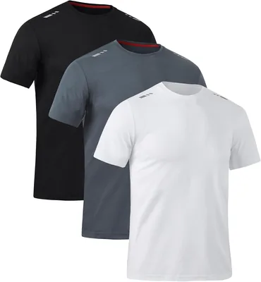 Zoofly Men's T-Shirt 3 Pack Gym Workout Shirt