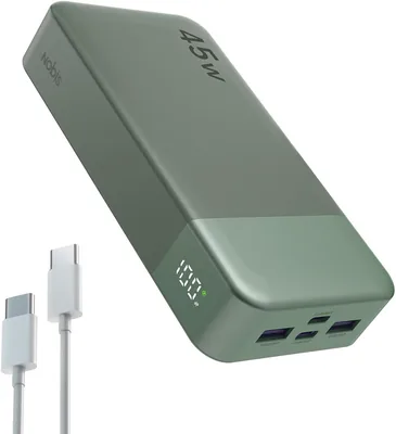Batterie externe Nobis 20000mAh avec chargeur portable 45W USB-C, 4 ports et LED numérique - 9% de réduction