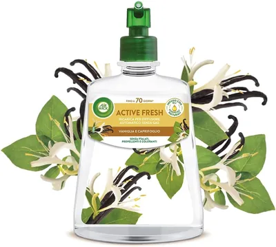 Airwick Active Fresh Air Profumatore, Refill di Diffusore a Spray Senza Gas con Fragranza di Vaniglia e Iperica - 237 ml, Sconto 83%