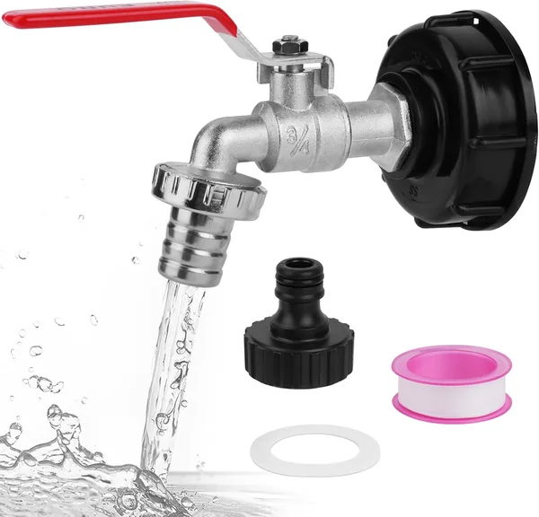 HOTUT Mosiężny Zawór Spustowy IBC 3/4'' 1000L - Best Deal