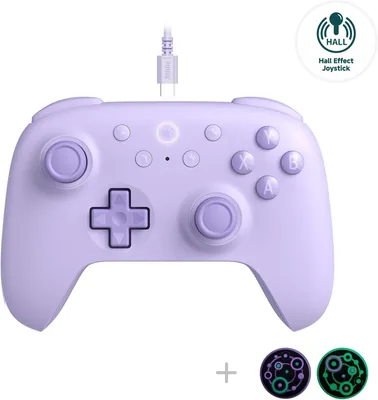 8Bitdo Ultimate 2C Hall Effect Joysticks and Hall Triggers Wired Controller for Windows PC and Andro