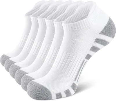 Airacker Athletic Socks Low Cut Breathable Cushioned 6 Pairs Men Women Best Deal