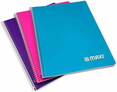 Maxi Spiral Pp Cover Notebook A4 65Gsm 80 Sheets Trend Color Best Deal