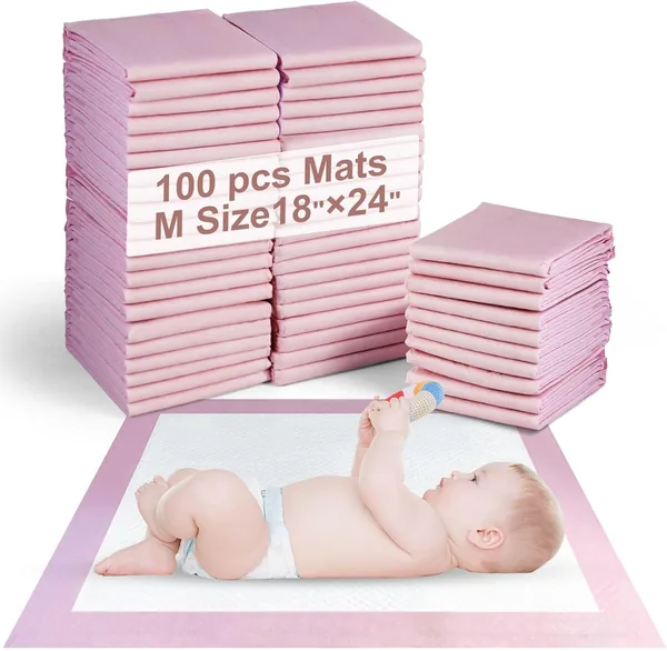 SKY-TOUCH 100 Pieces Baby Disposable Changing Mats
