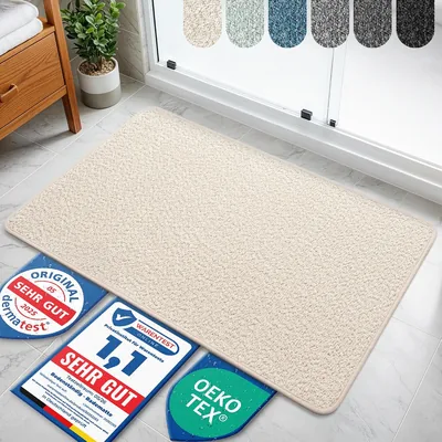 BODENSTÄNDIG® Halkfri badrumsmatta - matta beige (64% Off)