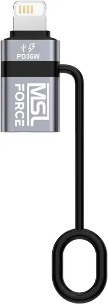 MSL FORCE ul011b-36w Lightning to USB-C Adapter