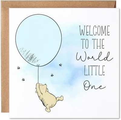 Maise & Rose Winnie The Pooh Baby Boy Card Best Deal