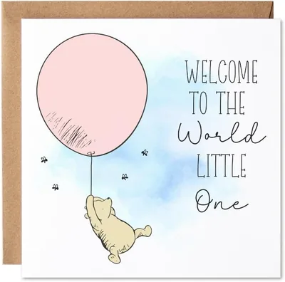 Maise & Rose Winnie The Pooh Baby Card Best Deal