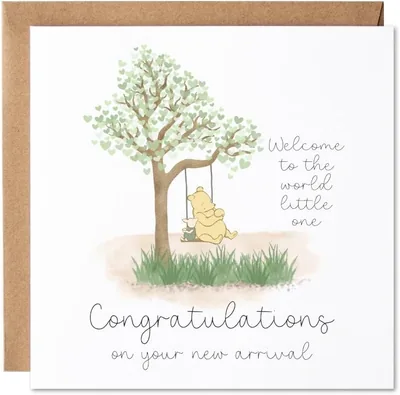 Maise & Rose Winnie The Pooh Baby Card P8