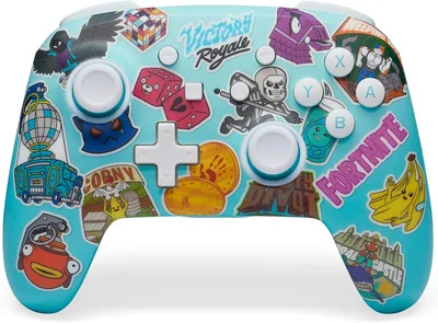 PowerA Enhanced Wireless Controller voor Nintendo Switch - Fortnite Sticker Mania | 57% Korting