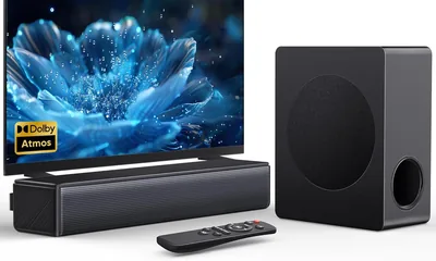 GEOYEAO 2.1 Sound Bar Dolby Atmos Home Theater System Best Deal