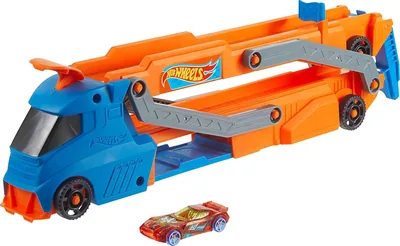 Hot Wheels Hauler & Track 1:64 Scale Transforming Truck Deal - 52% Off