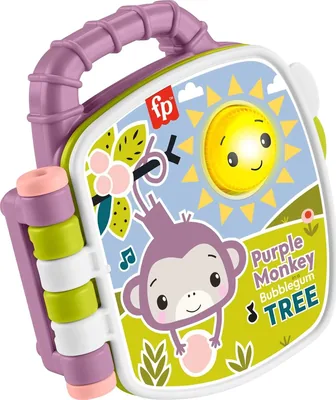 Fisher-Price Purple Monkey Storybook - Lights & Music