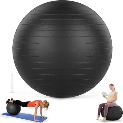 Pelota de Ejercicio VASA NAMA Antideslizante para Yoga y Pilates, Balón de Gimnasia de 75 cm