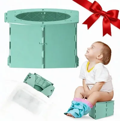 Przenośny pojemnik podróżny dla dzieci + Składana deska sedesowa - Najlepsza oferta