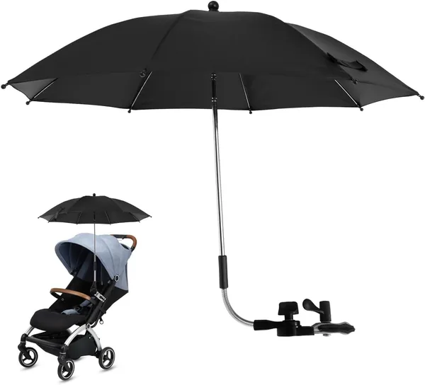 Bumbak Strollumsumma med UV-skydd - Universell summa för babyras, cykelsumma, rolstol och strandsessel - Justerbar klipp