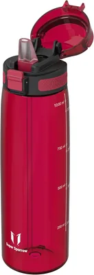 Super Sparrow TouchSip Bottiglia Sport - 500 ml/750 ml/1 L - Tritan, Senza BPA, a Prova di Perdite - Con Strofinaccio, Ideale per Sport