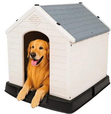 Casa para Perros Grande Berlín 87.7 x 78.5 x 81.5 cm | Casa Duradera para Todos los Tamaños
