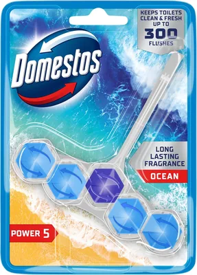 Domestos Power 5 Ocean Toilet Rim Block 50 g - 34% Off
