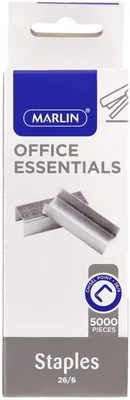 Marlin Office Essentials Staples 5000-Pieces Set, 26/6 mm Size - Best Deal